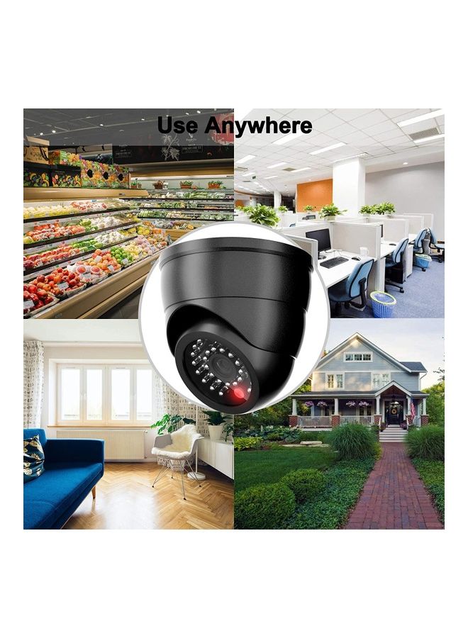TOMVISION - Dummy Security Camera With Flashing Red Light Black - Image 1