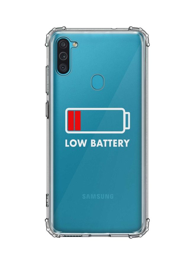 ستايلايزد غطاء حماية واق لهاتف سامسونج جالاكسي M11/A11 نمط بطارية منخفضة - Image 1