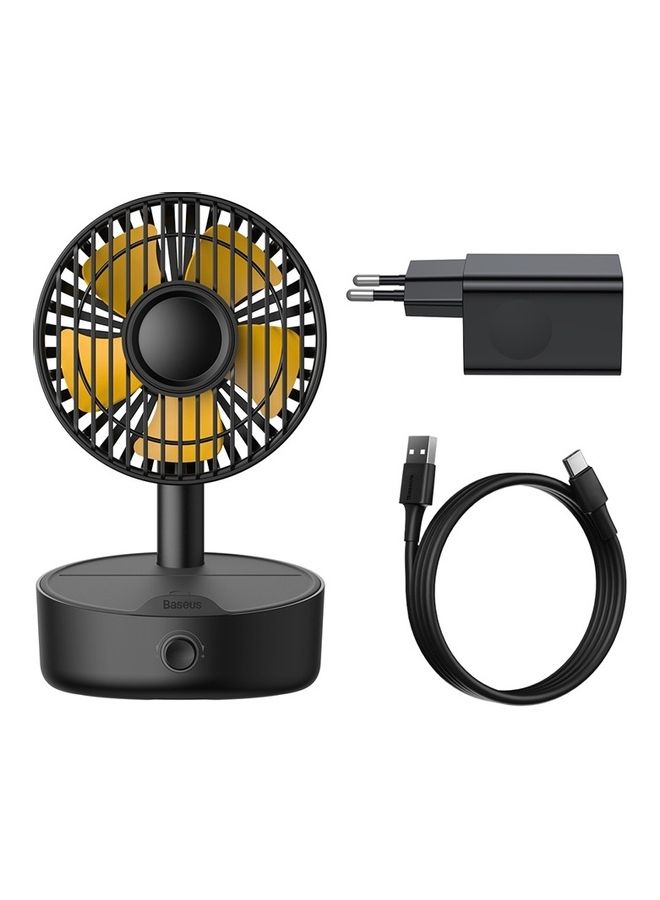 2-In-1 Desktop Fan With Wireless Charger WXYZ-B01 Black - v1624550862/N48560753A_2