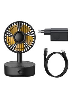Baseus 2-In-1 Desktop Fan With Wireless Charger WXYZ-B01 Black  - Image 2