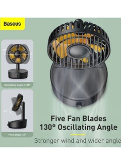 Baseus 2-In-1 Desktop Fan With Wireless Charger WXYZ-B01 Black  - Image 4