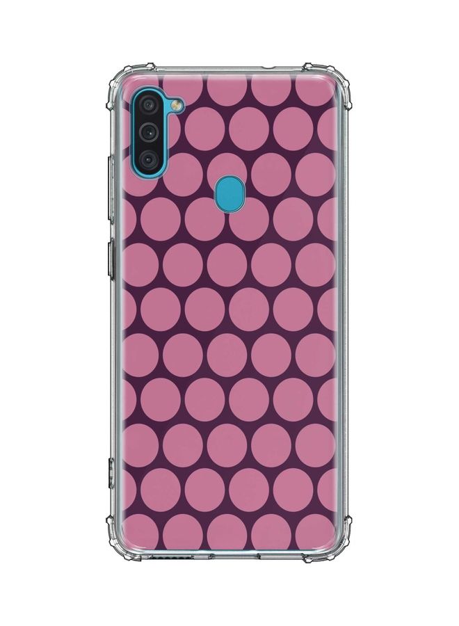 Stylizedd Protective Case Cover for Samsung Galaxy M11 Purple Honeycombs - Image 1