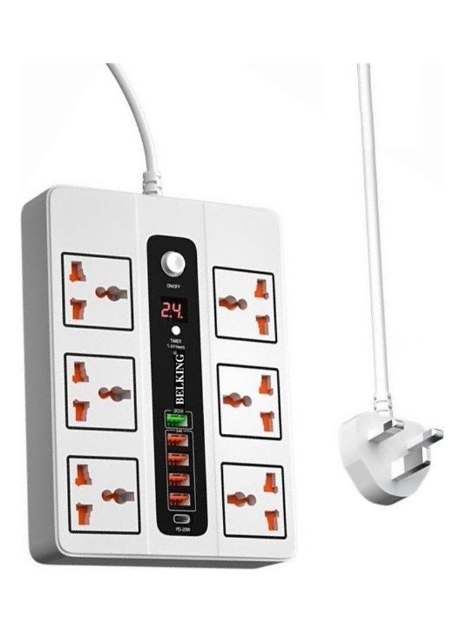 بيلكينج لوحة تمديد لمقابس الطاقة أبيض - Image 1