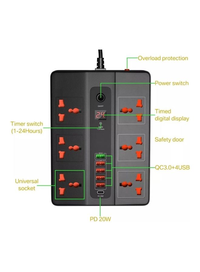 بيلكينج لوحة تمديد لمقابس الطاقة أبيض - Image 5