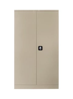 Steel Cupboard with Clothes-Hanging Space Beige