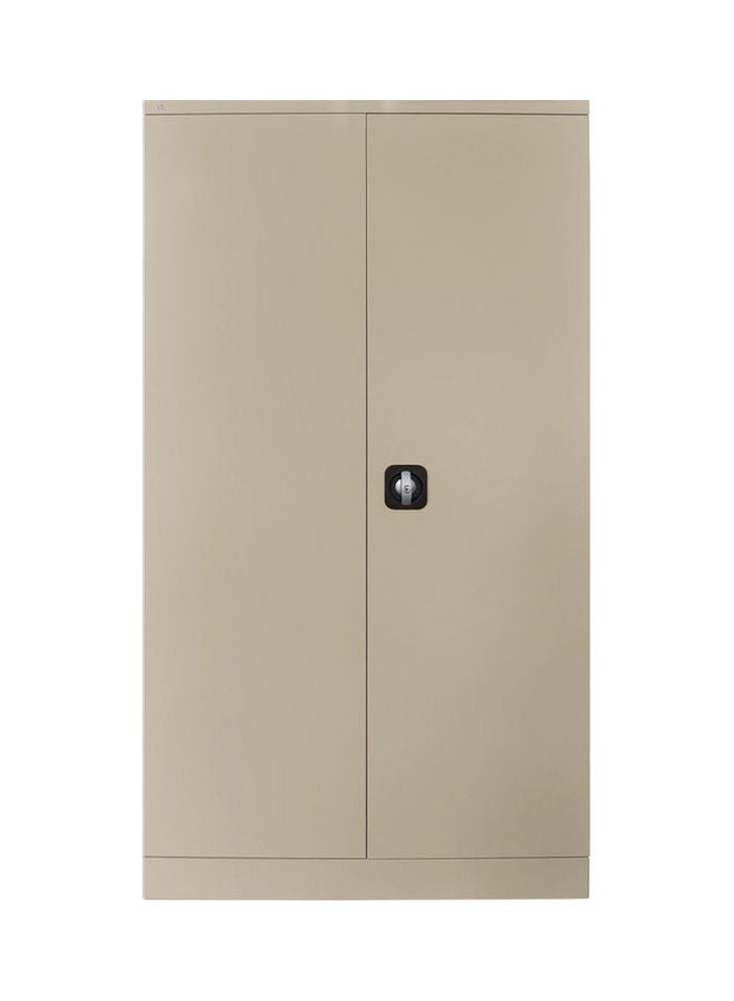 RIGID - Steel Cupboard with Clothes-Hanging Space Beige - Image 1