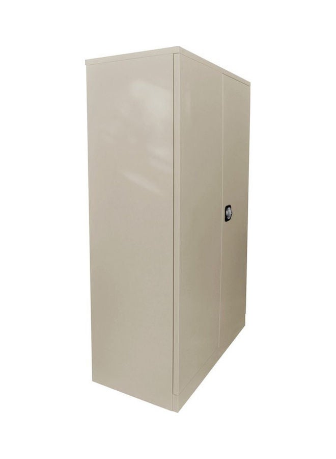 RIGID - Steel Cupboard with Clothes-Hanging Space Beige - Image 1