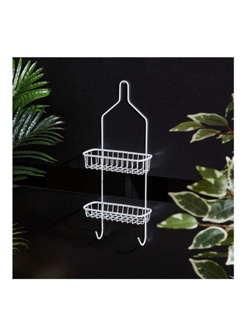 Home Box Dan Hanging Shower Caddy White 53.5x9.5x22cm  - Image 4