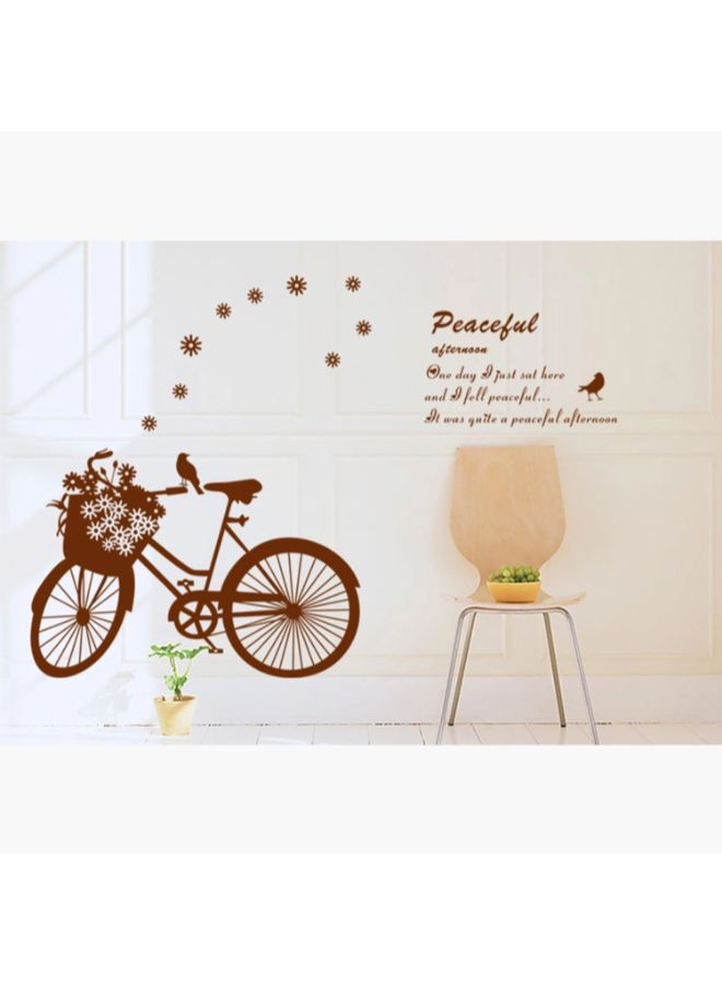 Home Box - Rarity Bicycle Reusable Wall Sticker Brown 70x50cm - Image 1