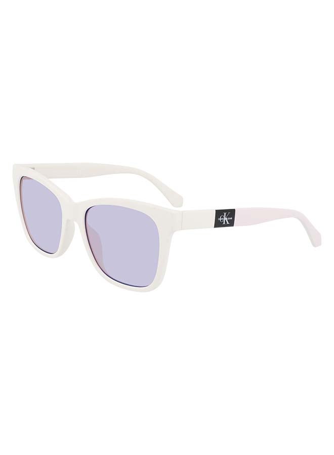 Calvin Klein Jeans Women's Full Rim Injected Cat Eye Sunglasses CKJ21618S-100-5418 - Image 2