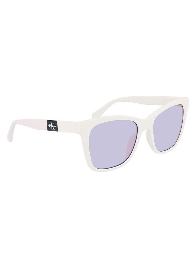 Calvin Klein Jeans Women's Full Rim Injected Cat Eye Sunglasses CKJ21618S-100-5418 - Image 3