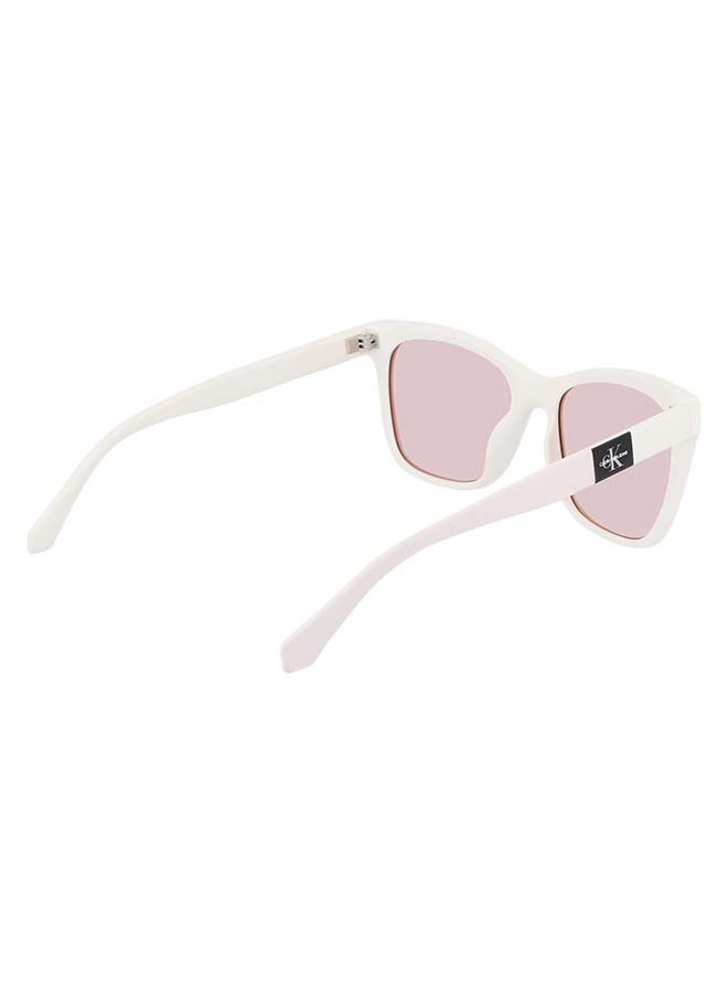 Calvin Klein Jeans Women's Full Rim Injected Cat Eye Sunglasses CKJ21618S-100-5418 - Image 5