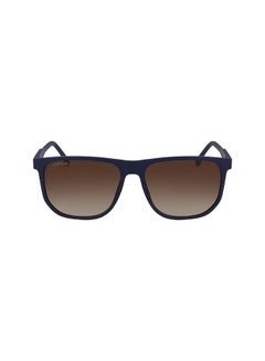 LACOSTE Men's Full-Rim Injected Modified Rectangle Sunglasses - Lens Size: 57 mm  - Image 1