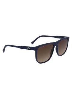LACOSTE Men's Full-Rim Injected Modified Rectangle Sunglasses - Lens Size: 57 mm  - Image 3