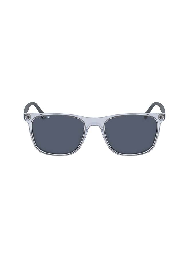 Men's Full Rimmed Modified Rectangular Frame Sunglasses - Lens Size: 55 mm