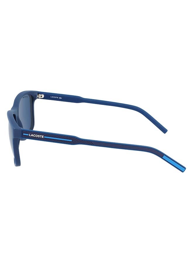 Full Rimmed Modified Rectangular Frame Sunglasses - Lens Size: 56 mm