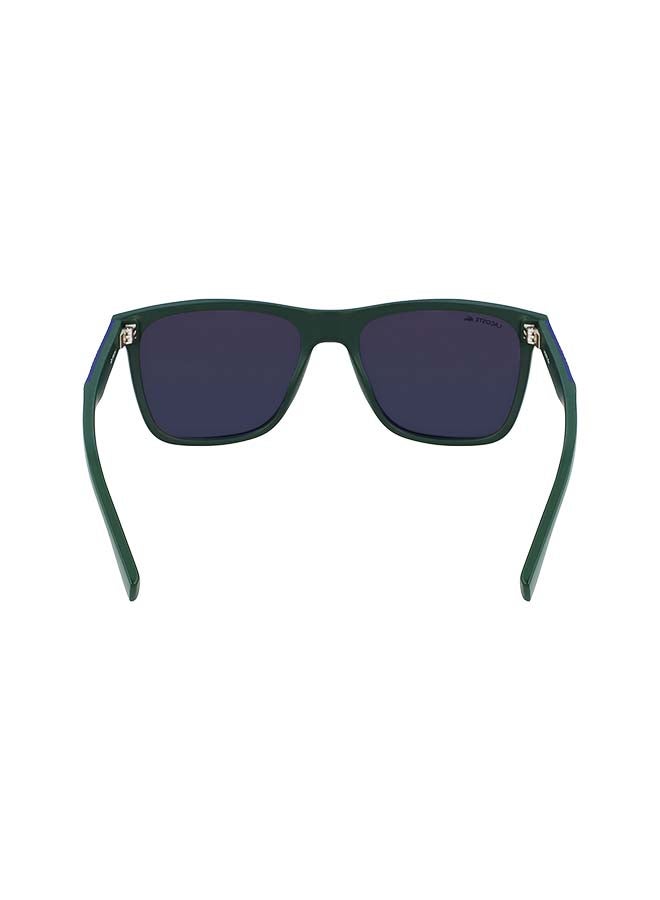 LACOSTE - Men's Fullrim Injected Modified Rectangle Sunglasses - Lens Size: 56 mm - Image 1