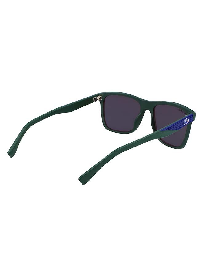 LACOSTE - Men's Fullrim Injected Modified Rectangle Sunglasses - Lens Size: 56 mm - Image 1