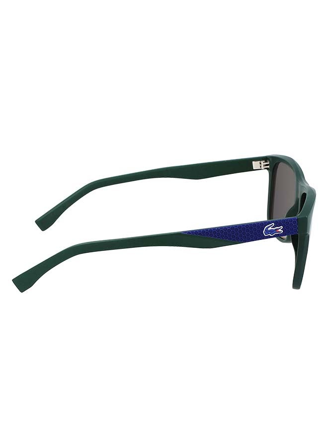 LACOSTE - Men's Fullrim Injected Modified Rectangle Sunglasses - Lens Size: 56 mm - Image 1
