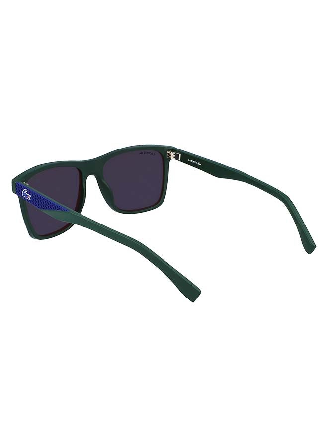 LACOSTE - Men's Fullrim Injected Modified Rectangle Sunglasses - Lens Size: 56 mm - Image 1