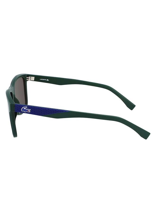 LACOSTE - Men's Fullrim Injected Modified Rectangle Sunglasses - Lens Size: 56 mm - Image 1