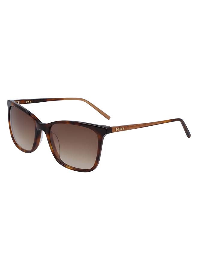 DKNY - Women's Full Rim ZYL Soft Tortoise Square  Sunglasses DK500S-240-5418 - Image 1