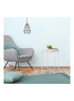 XiuWoo Round Tray Table Milky White 52 x 44 x 42cm  - Image 5