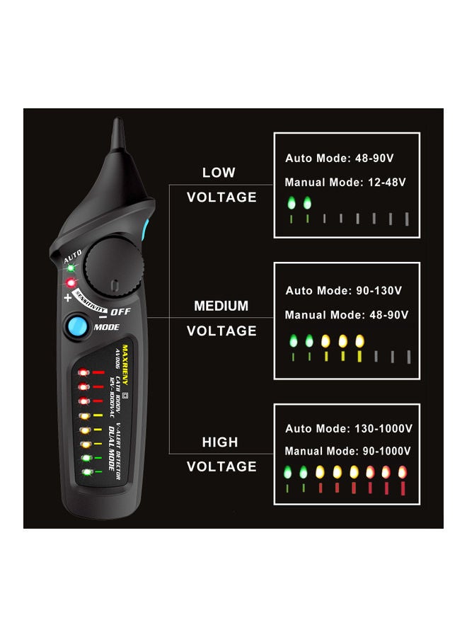 Generic - AVD06 Dual Mode AC Voltage Detector Black - Image 1
