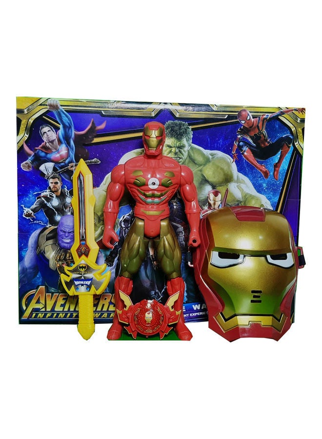 4-Piece Avengers Infinity War Ironman and Battle Constume 33cm - Image 1