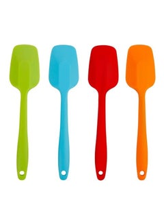 XiuWoo 4-Piece Heat-Resistant Silicone Spatula Set Multicolour One Size  - Image 1