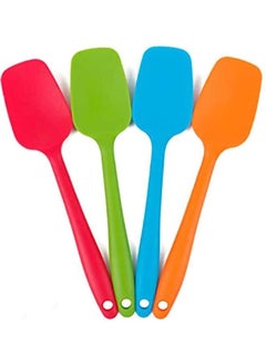 XiuWoo 4-Piece Heat-Resistant Silicone Spatula Set Multicolour One Size  - Image 2