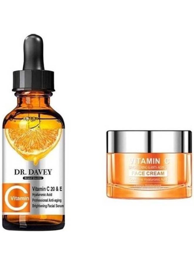DR. DAVEY - Vitamin C Facial Serum and Cream Clear 30ml - Image 1