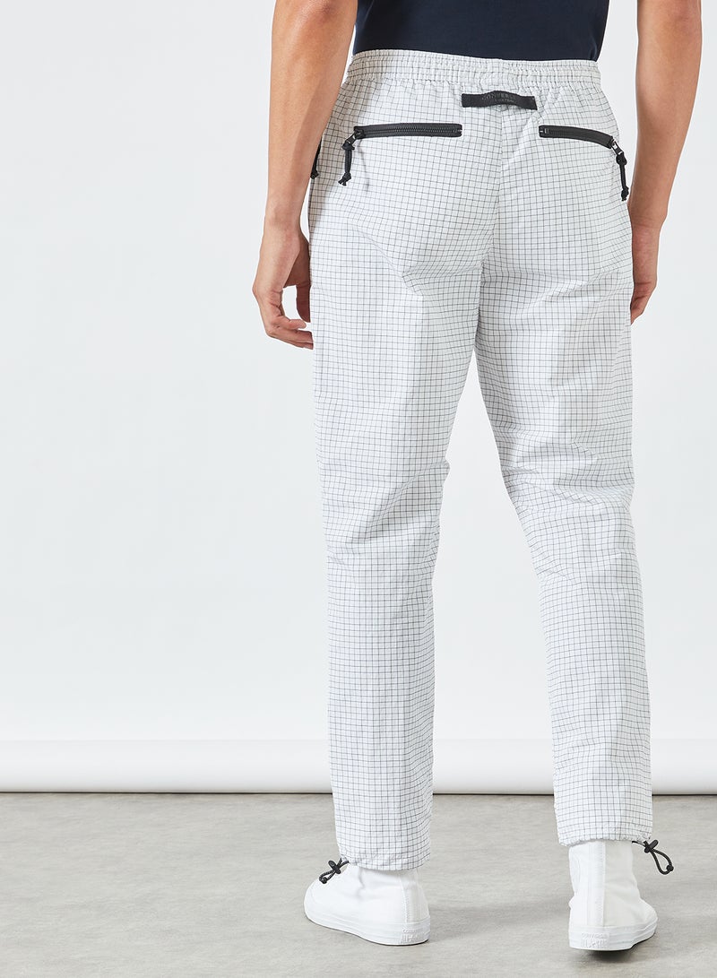 CONVERSE - Checkered Drawstring Pants White - Image 1