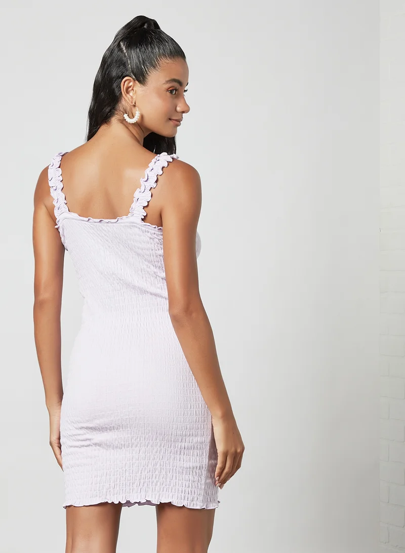 VERO MODA Shirred Dress Purple