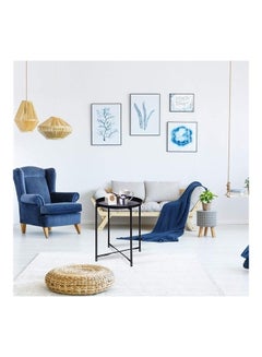 XiuWoo Round Tray Table Black 52 x 44 x 42cm  - Image 4