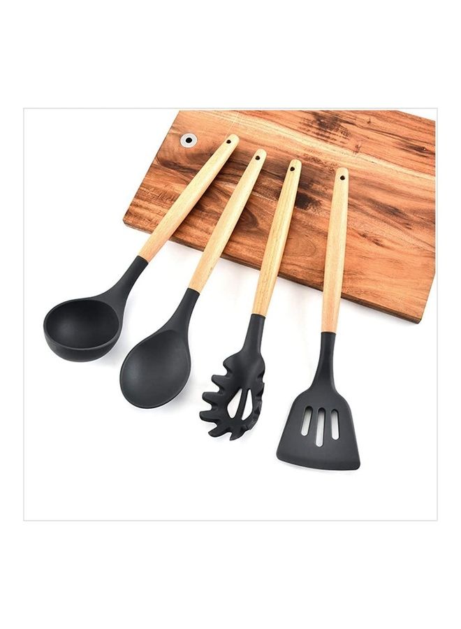 شو وو طقم أدوات طبخ من السيليكون مكون من 11 قطعة متعدد الألوان One Size - Image 2