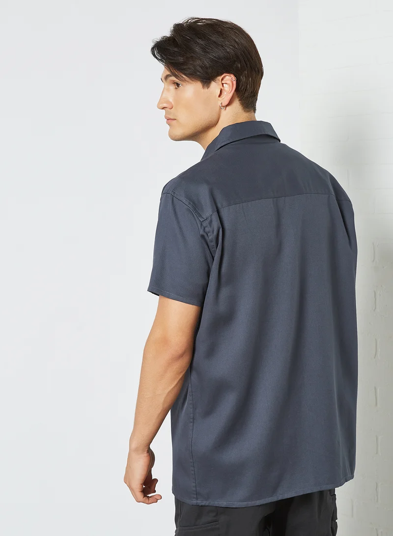 STATE 8 Front Pocket Shirt Navy