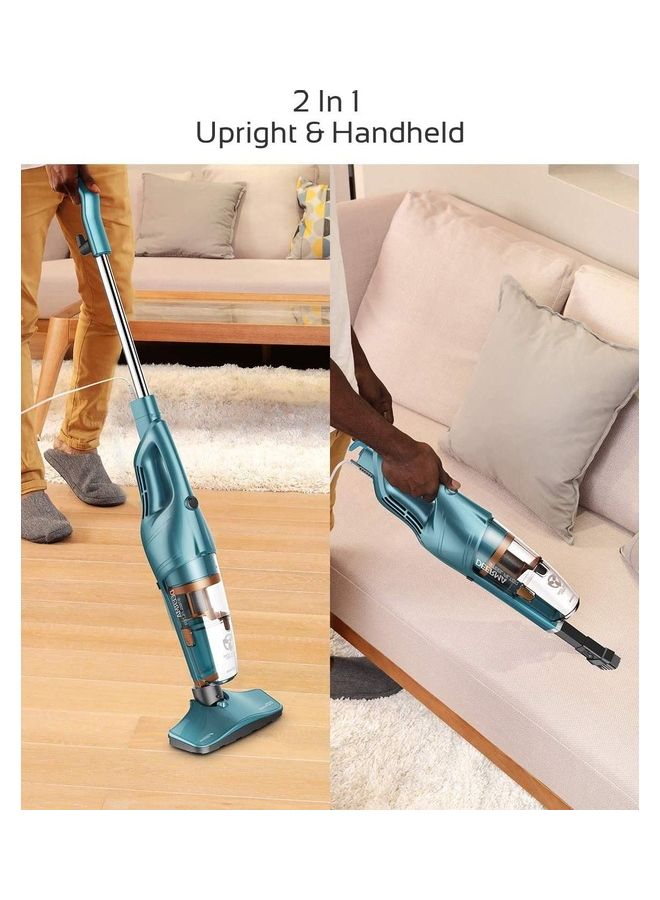 Deerma Portable Corded Upright and Mini Handheld Vacuum Cleaner, Stainless Steel Filter with Flexible 180° Rotation Swivel Steering Design Light weight 600 W DX900 green  - Image 3