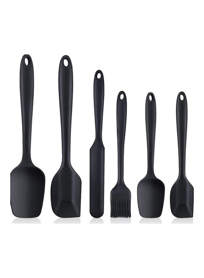 XiuWoo 6-Piece Cooking Utensils Set Black One Size - Image 2
