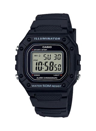Men's Resin Digital Wrist Watch W-218H-1AVDF - 43 mm - Black - v1624609672/N20079464A_1