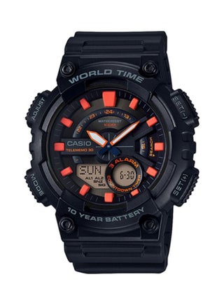 Men's Resin Analog & Digital Wrist Watch AEQ-110W-1A2VDF - 47 mm - Black - v1624609909/N20466748A_1