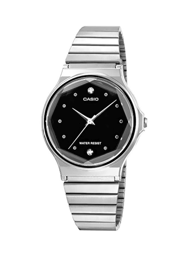 كاسيو ساعة يد بعقارب ومقاومة للماء طراز MQ-1000D-1ADF - 39 مم - فضي للنساء - Image 1