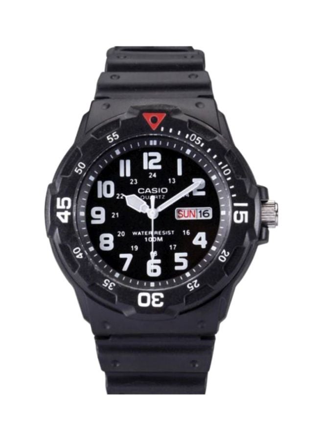 CASIO Men's Water Resistant Resin Analog Sport Watch MRW-200H-1BVDF - 48 mm - Black - Image 1
