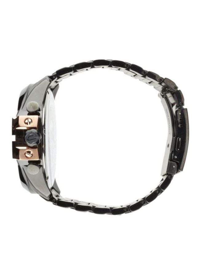 ديزل ساعة يد تشي كرونوغراف دائرية الشكل بسوار من الستانلس ستيل مقاس 59 مم - لون أسود - طراز DZ4309 للرجال - Image 3