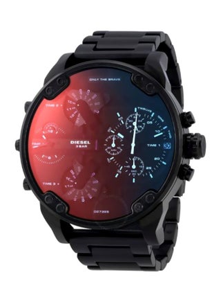 Men's Mr Daddy 2.0 Round Shape Stainless Steel Chronograph Wrist Watch 55 mm - Black - DZ7395 - v1624615300/N25581547A_1