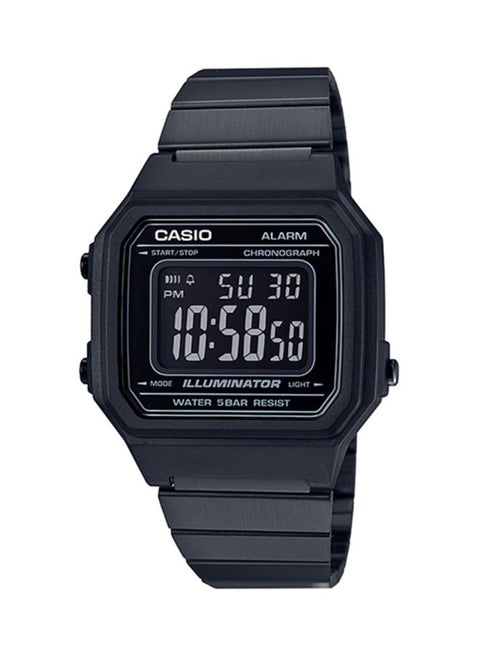 Men's B650WB-1BEF Water Resistant Digital Watch - 34 mm - Black
