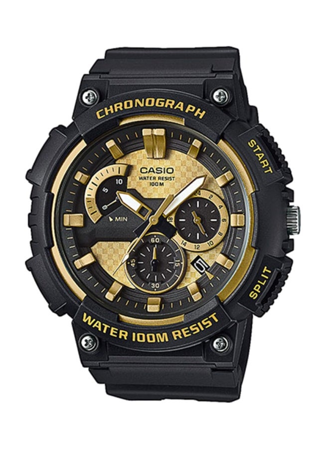 CASIO Men's Resin Chronograph Wrist Watch MCW-200H-9AVEF - 56 mm - Black - Image 1