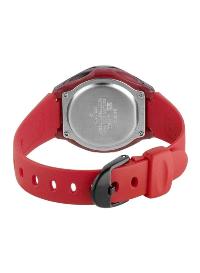 CASIO - Women's Water Resistant Digital Watch LW-200-4AVEF - 35 mm - Red - Image 1
