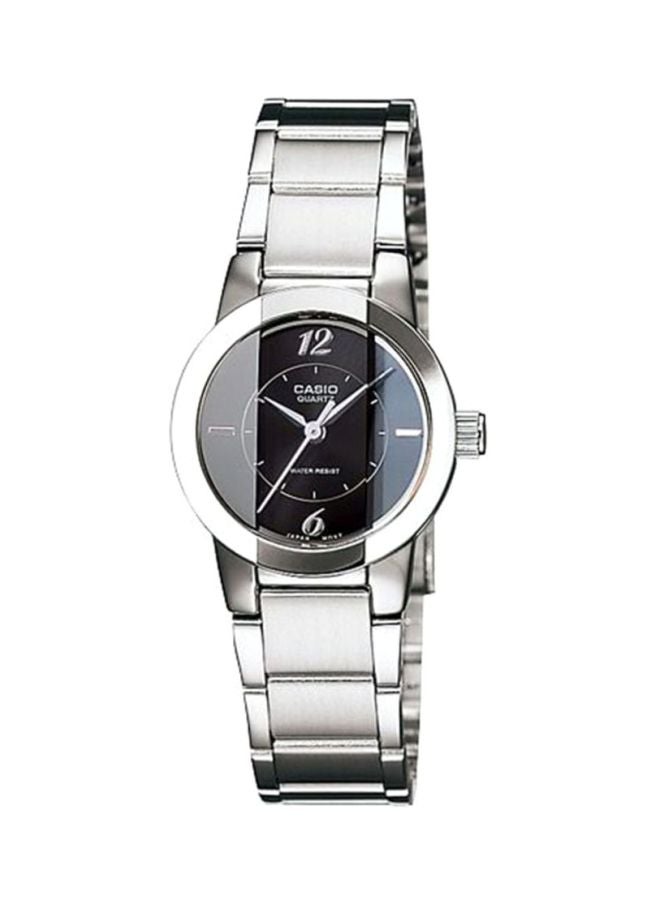 CASIO Women's Enticer Water Resistant Analog Watch LTP-1230D-1CDF - 22 mm - Silver - Image 1