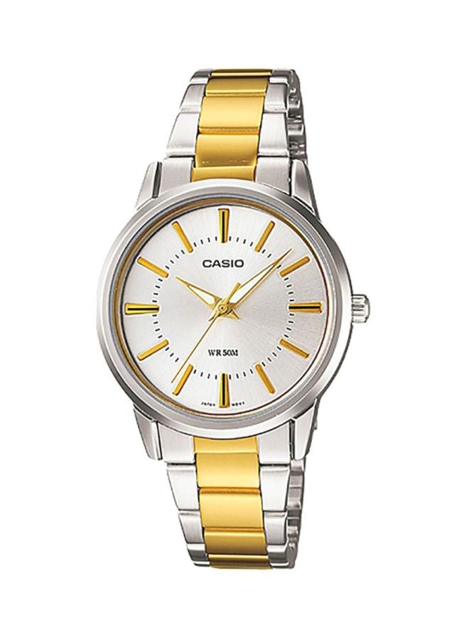 CASIO Women's Women's Stainless Steel Analog Watch LTP-1303SG-7A - 30 mm - Image 1